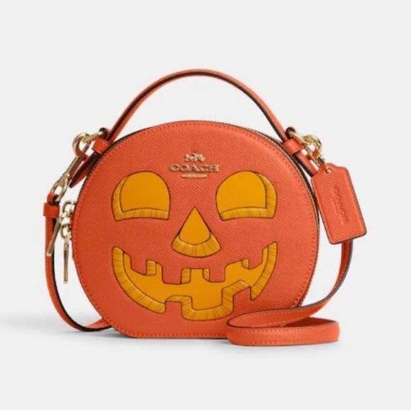 Coach Handbags - Coach Canteen Crossbody With Halloween Pumpkin Face Bag Purse